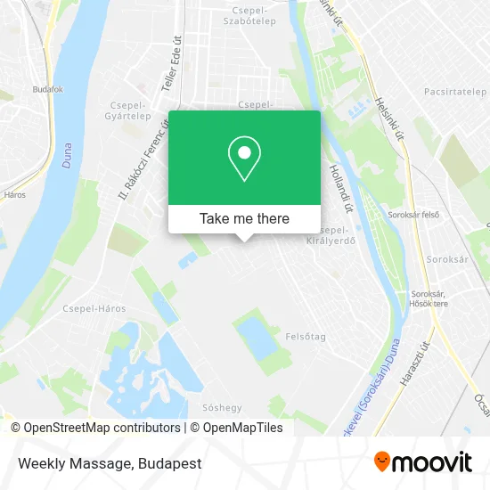 Weekly Massage map