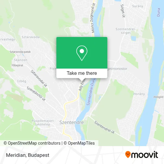 Meridian map