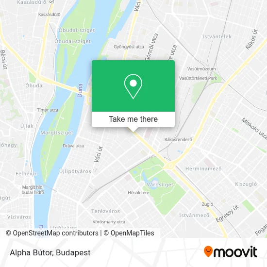 Alpha Bútor map