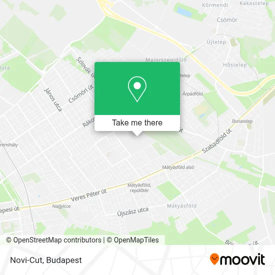 Novi-Cut map