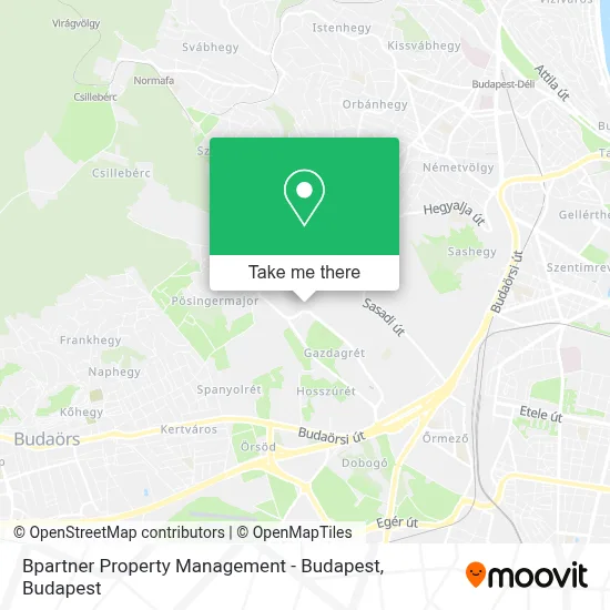 Bpartner Property Management - Budapest map