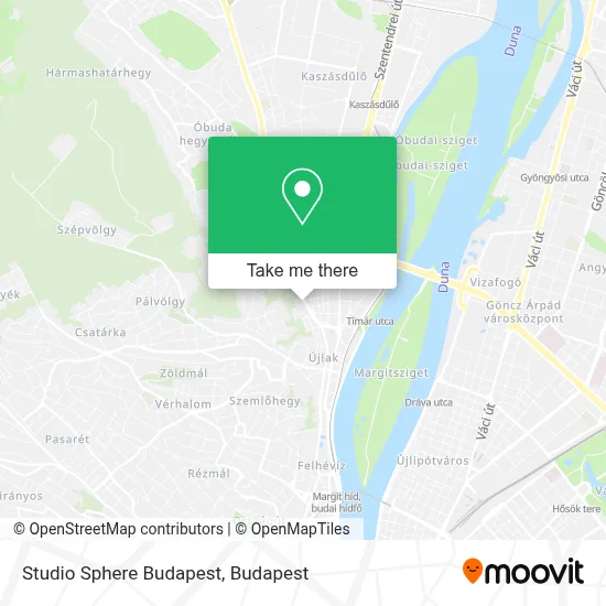 Studio Sphere Budapest map