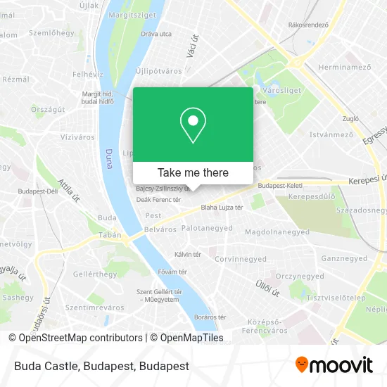 Buda Castle, Budapest map