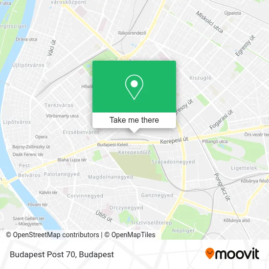 Budapest Post 70 map