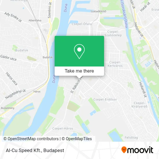 Al-Cu Speed Kft. map