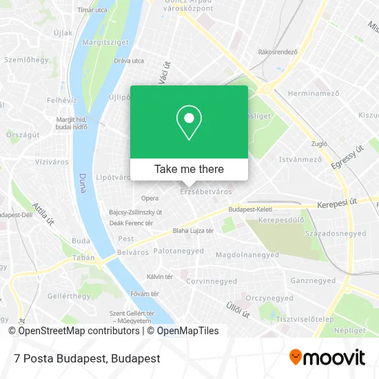 7 Posta Budapest map