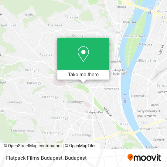 Flatpack Films Budapest map
