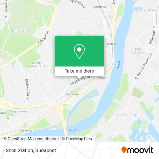 Shell Station map