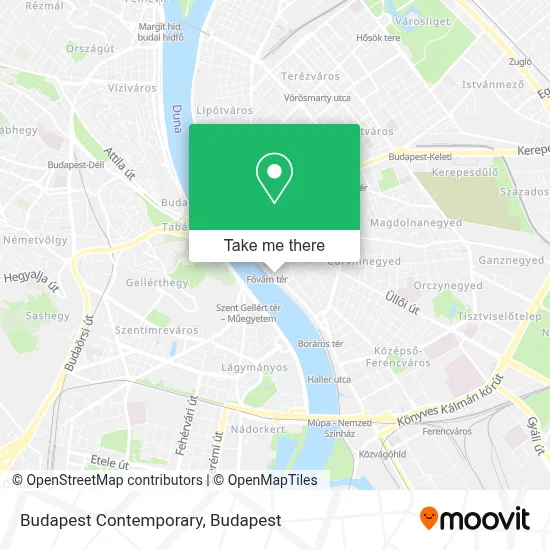 Budapest Contemporary map