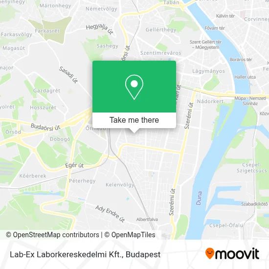 Lab-Ex Laborkereskedelmi Kft. map
