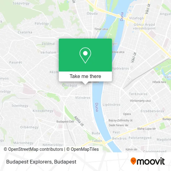 Budapest Explorers map