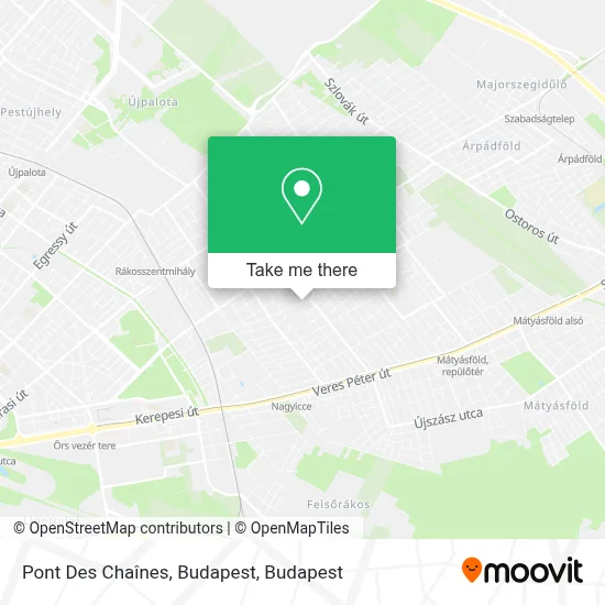 Pont Des Chaînes, Budapest map