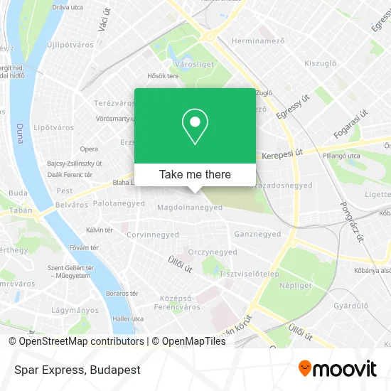 Spar Express map