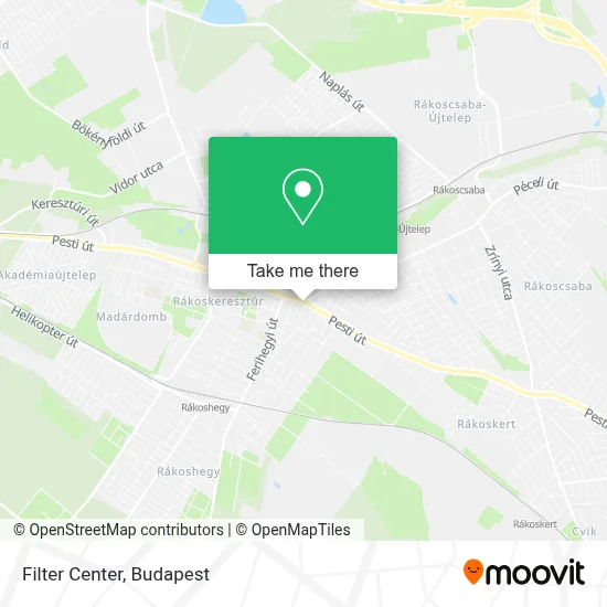 Filter Center map