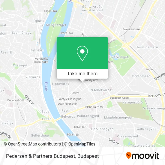 Pedersen & Partners Budapest map