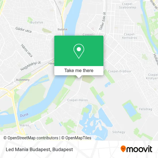 Led Mania Budapest map