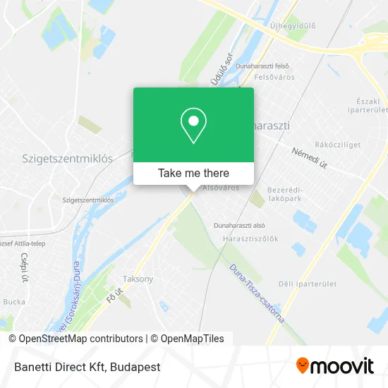 Banetti Direct Kft map