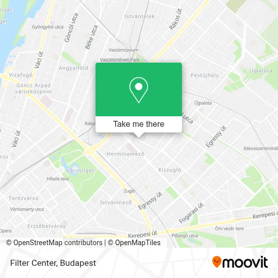 Filter Center map