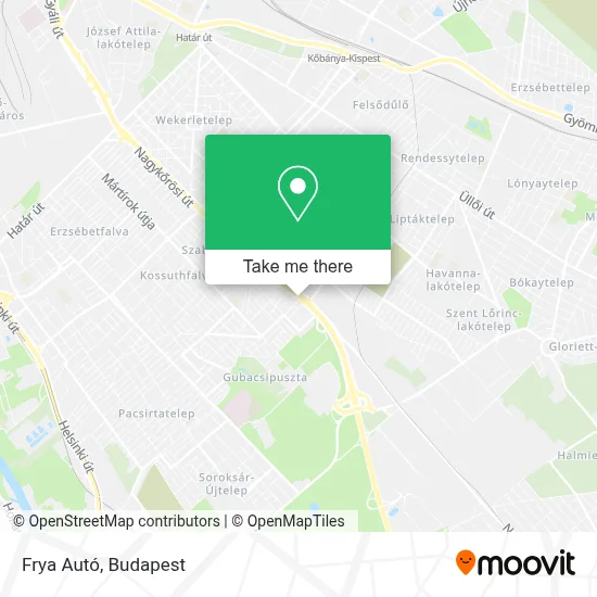 Frya Autó map