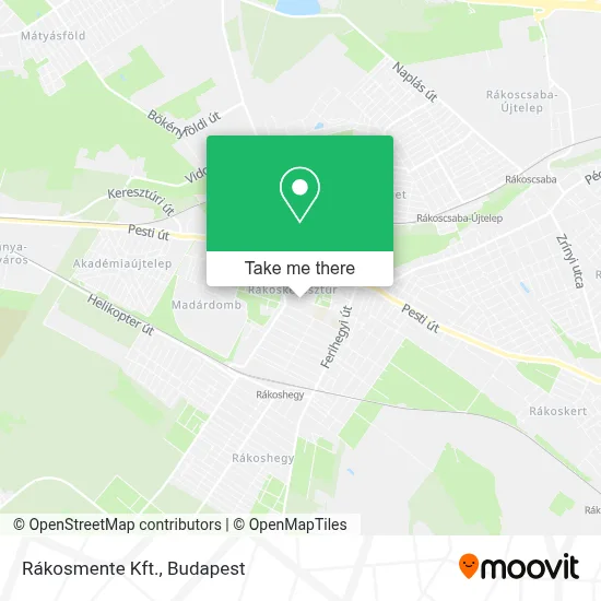 Rákosmente Kft. map