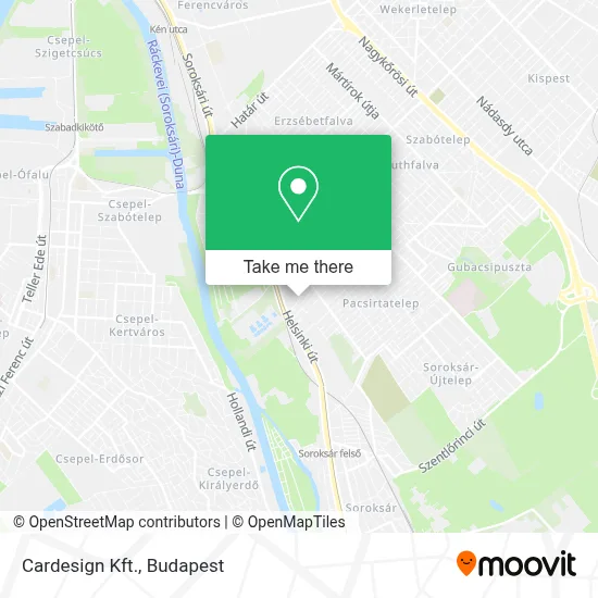 Cardesign Kft. map