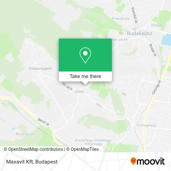 Maxavit Kft map