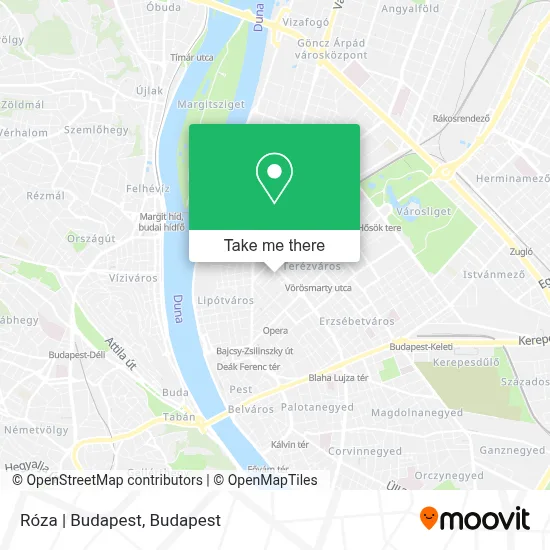 Róza | Budapest map