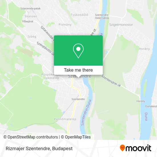 Rizmajer Szentendre map