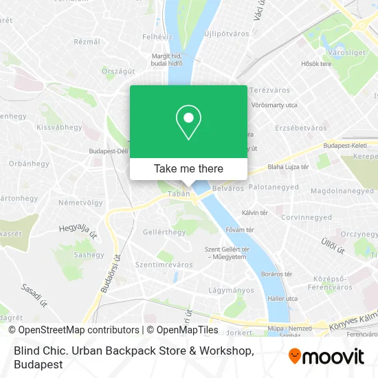 Blind Chic. Urban Backpack Store & Workshop map