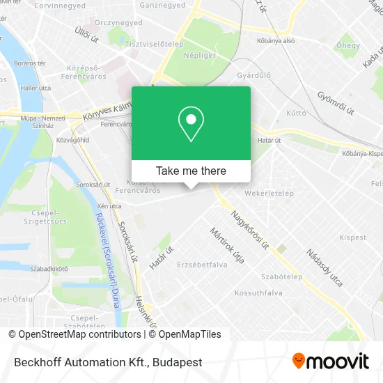 Beckhoff Automation Kft. map