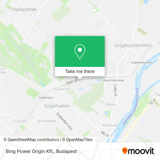 Bing Power Origin Kft. map