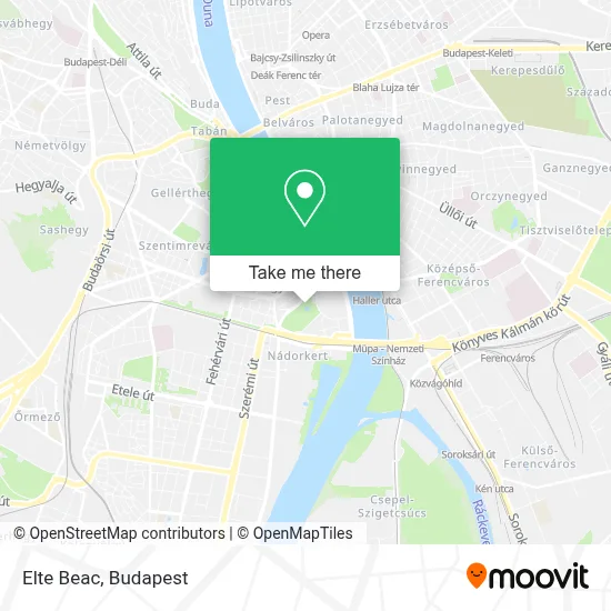 Elte Beac map