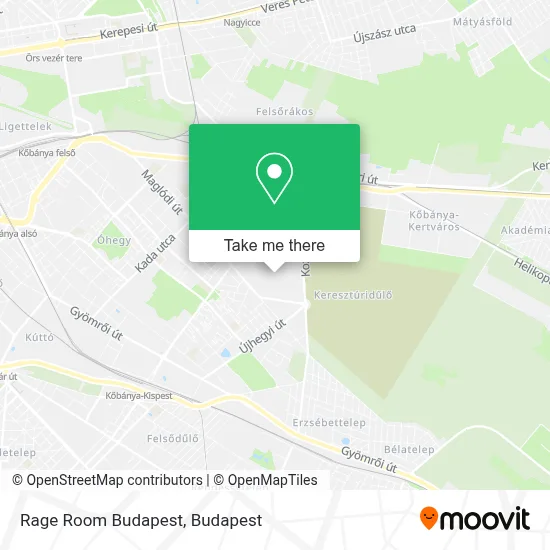 Rage Room Budapest map