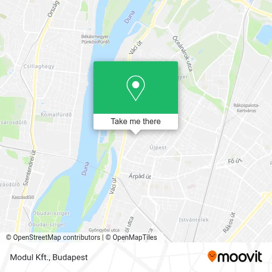 Modul Kft. map