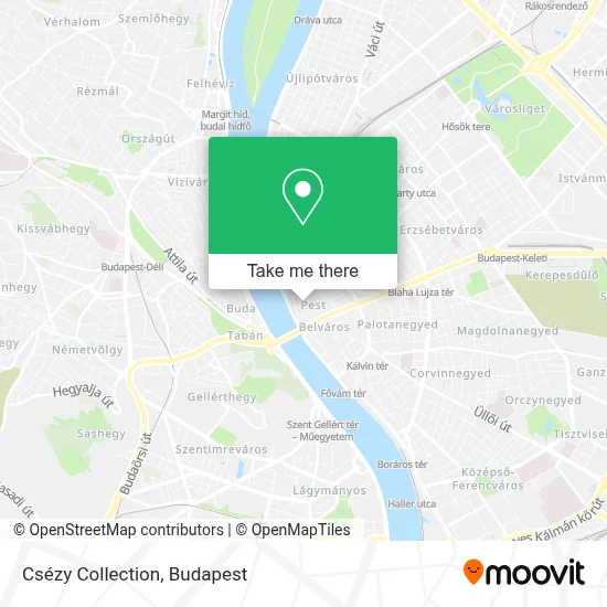 Csézy Collection map