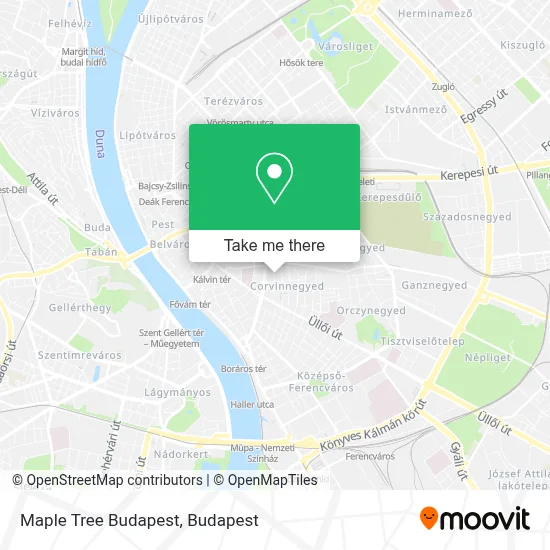 Maple Tree Budapest map