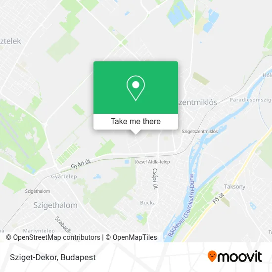 Sziget-Dekor map