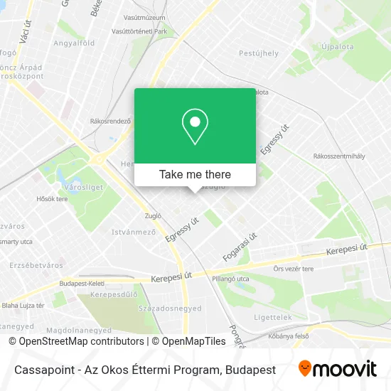 Cassapoint - Az Okos Éttermi Program map