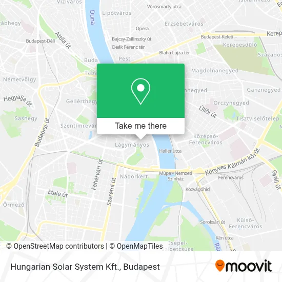 Hungarian Solar System Kft. map