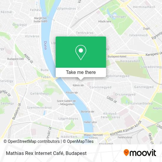 Mathias Rex Internet Café map