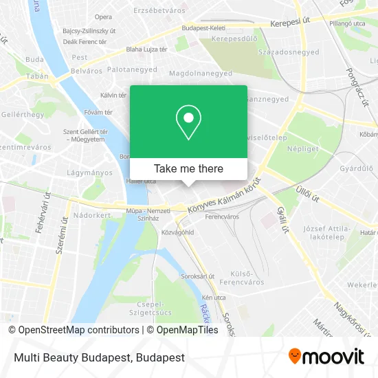 Multi Beauty Budapest map