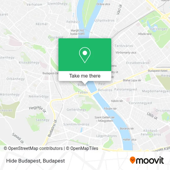Hide Budapest map