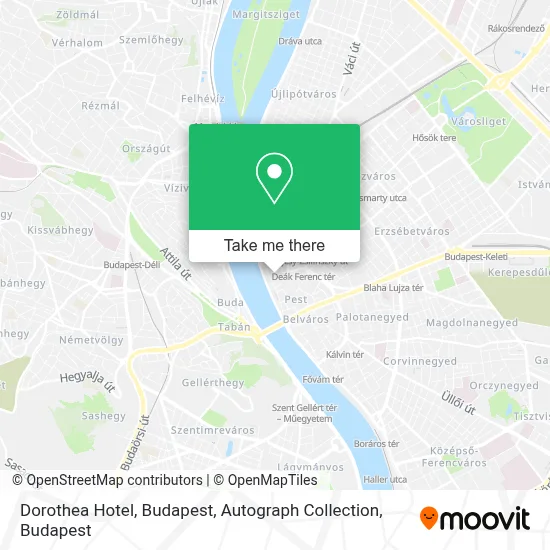 Dorothea Hotel, Budapest, Autograph Collection map