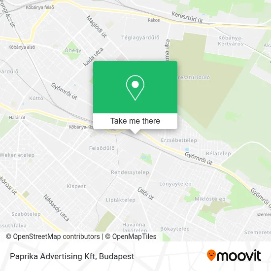 Paprika Advertising Kft map