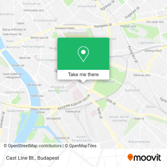 Cast Line Bt. map