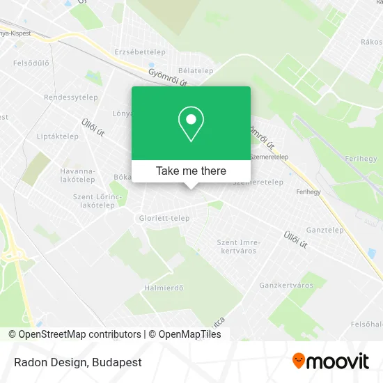 Radon Design map