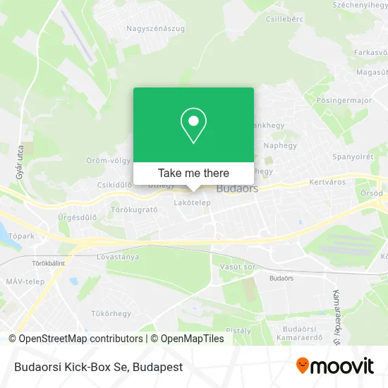 Budaorsi Kick-Box Se map