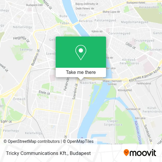 Tricky Communications Kft. map