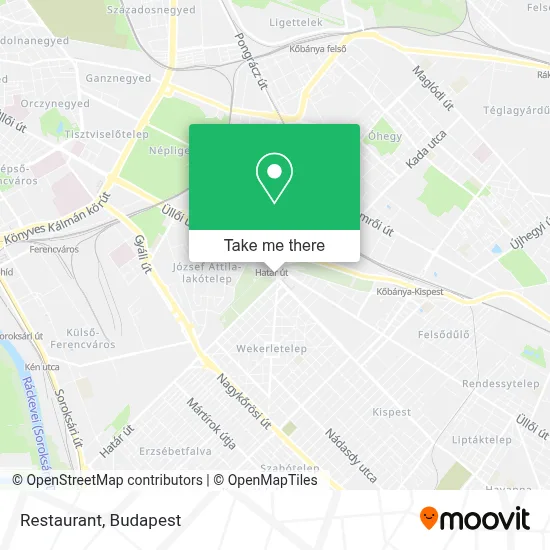 Restaurant map
