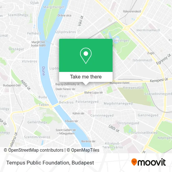 Tempus Public Foundation map